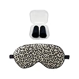 [Contenu Du Produit] Vous Recevrez 1 Masque Pour Les Yeux Imprimé Léopard Et 1 Paire De Bouchons D'Oreilles Noirs.La Taille Du Masque Pour Les Yeux Est De 20*10 Cm Et La Couleur Est Imprimée Léopard; La Taille Des Bouchons D'Oreilles Est De 2, 4*1, 3 Cm Et La Couleur Est Noire, Ce Qui Convient Aux Voyages En Plein Air, Au Sommeil Et Aux Études.