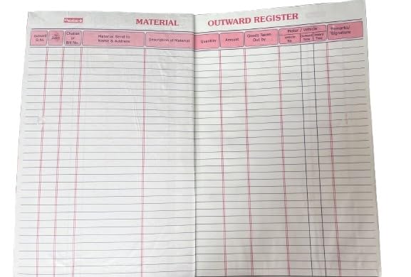 Simple Outward Register Chandras outward register (300 pages) : Amazon.in: Office Products