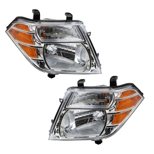 Image of TRQ 2 Piece Headlight Assembly Set Driver & Passenger Side Compatible with Nissan Pathfinder 2008-2012 NI2502171 NI2503171 26010ZS00A 26060ZS00A