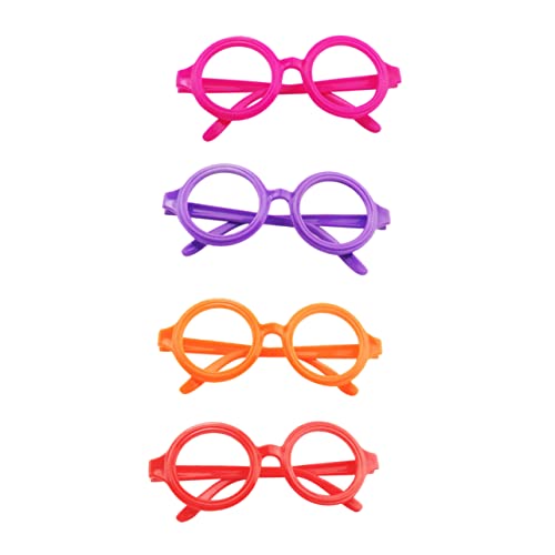 GALPADA - GALPADA 10pièces Lunettes Jouets Rondes Plastique Lot de Montures Colorées pour Garçon Et Filles Accessoires Robustes pour Fêtes Séances Photo Et Activités Récréatives