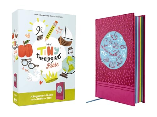 NIrV, Tiny Theologians Bible, Leathersoft over Board, Pink, Comfort Print: A Beginner’s Guide to the Bible – for Kids