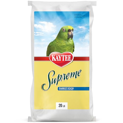 Kaytee Supreme Pet Parrot Food, Natural Seed & Grain Blend, 20 Pounds - image 1