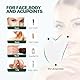 Gua Sha Gesichtsbehandlung mit Jade Natur-Stein Herzform Guasha Board Kratz-Massage Tool für Gesicht, Augen, Hals zur Hautpflege, Schönheit und Entspannung der Körpermuskulatur (Weiß)