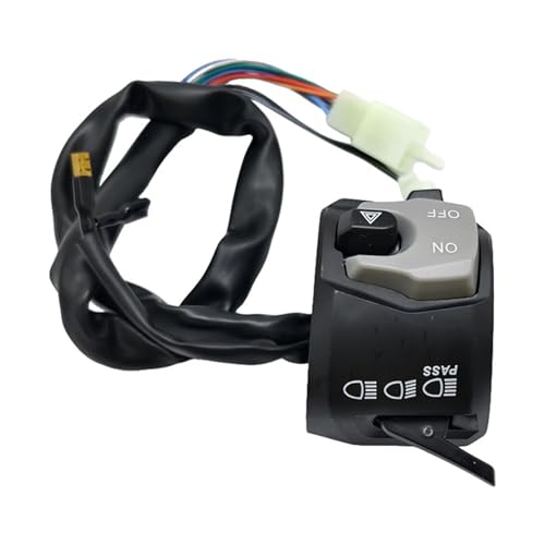 Interrupteur de commande de guidon de moto étanche guidon 22mm pour éclairage et sécurité