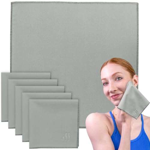 La mejor selección de Toalla facial economica Top 5. 42 Dry Up Toallas faciales de Microfibra – Set de 5 Piezas de 30 x 30 cm – Ultra Suaves, súper absorbentes y de Secado rápido – para Skincare, Viaje o Gimnasio – Color Gris