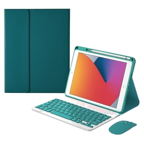 Cubierta de cuero con teclado magnético para iPad 10 de 10.9" con ranura integrada