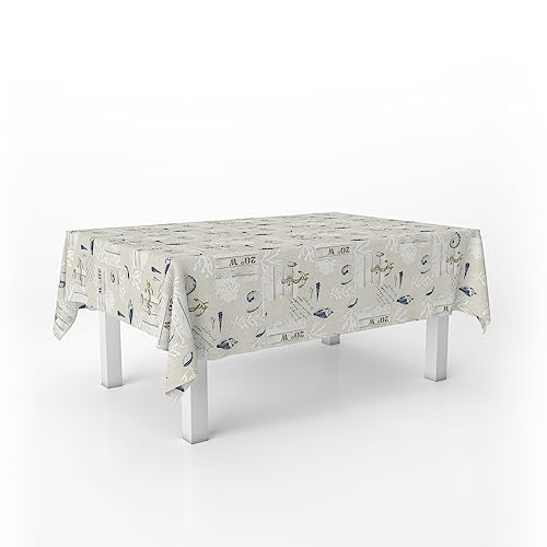 Martina Home Narcea Oilcloth Tablecloth 250 x 140 cm Unique, 98.4 x 55.1 inch (Rectangular)