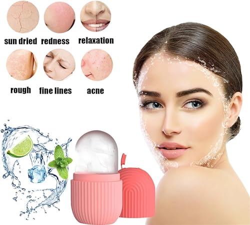 Image of NEW Facial Massager Jade Roller & Gua Sha Tool Natural Himalayan Stone For Face Neck Healing Skin Wrinkles & Serum Application Hair Scalp Brush & Ice Massager Combo Offer Pack Of 4
