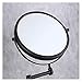LQGJKHYSY Wall-Mounted Makeup Mirror All Copper Black 6 Inch Bathroom Wall Hanging Folding Beauty Double-Sided Rotating