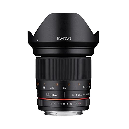 Rokinon 20mm f/1.8 Wide Angle Lens