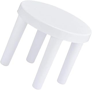 Cabilock Non-Slip Plastic Stool Step Stool White Stool Kids Step Stool Non-Slip Plastic Stool for Home Office Kindergarten Round Stool Anti-Slip Stool Kitchen Mini Stools