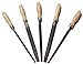 ACCOCO High Carbon Steel File Set with Wooden Handles Rasp File for Metal, Wood, Plastic, 5 Pieces