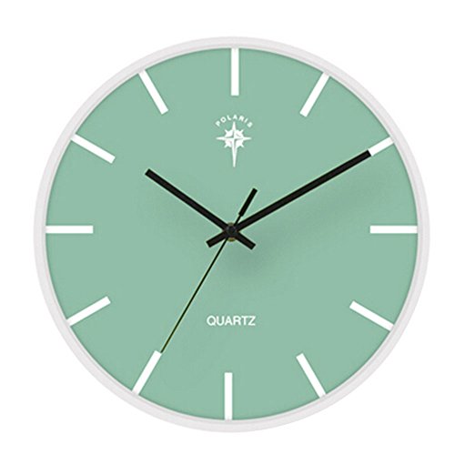 S.W.H Reloj de Pared de Cuarzo, sin tictac silencioso (Azul)