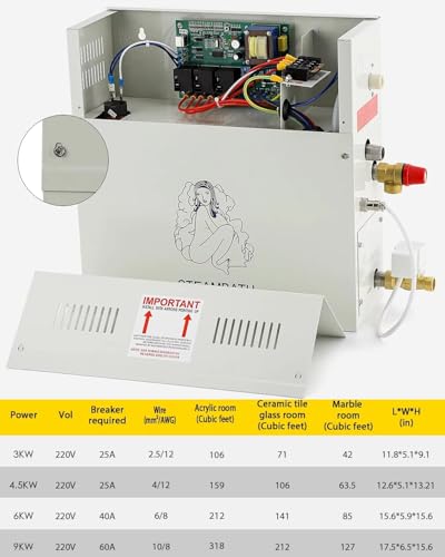 Sistema de ducha de vapor con pantalla LED y diseño autodrenante para hogar 8
