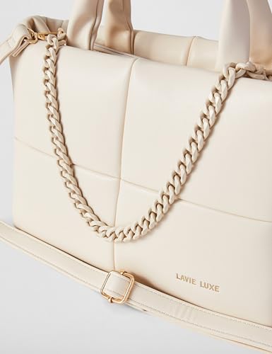 Image of Lavie Luxe Women's Puff Small Solid Tote Handbag for Women | Tote Bag for Work | Ladies purse | Stylish Shoulder Bag | Ladies Gift