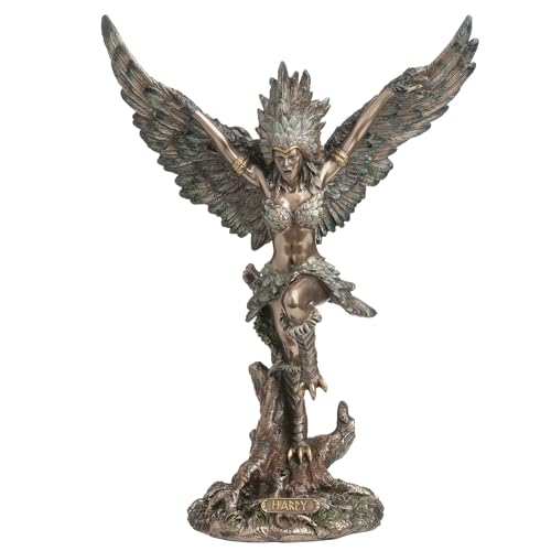 Veronese Design 9 3/4 Inch Harpy The Greek Creature of Storm and Tempest Cold Cast Resin Bronze Finish Statue Fantasy Gift