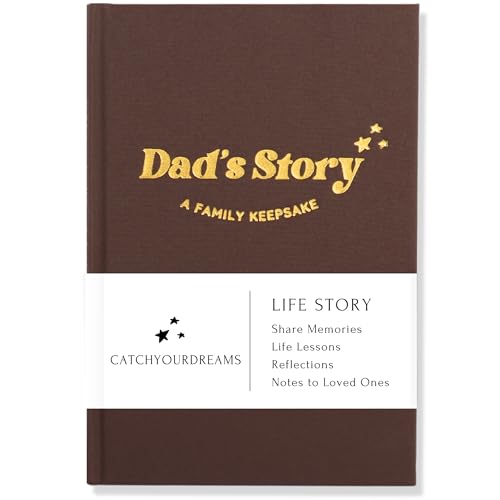 Dad's Life Story Journal (copertina rigida): un ricordo significativo per papà per condividere il suo viaggio e i suoi ricordi, il libro include oltre 250 domande rapide, idea regalo sentimentale per