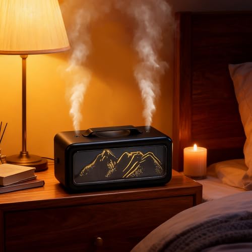 Humidificateur d'air USB Cocoarm et diffuseur de parfum blanc - 6