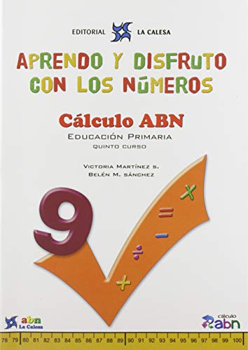 Portada de Aprendo y Disfruto con los Números 9 Cálculo Abn Castellano
