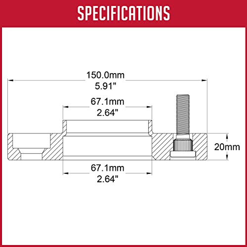 image for Wheel Accessories Parts 4 Pcs Hub Centric Wheel Spacers 5 on 4.50 114.