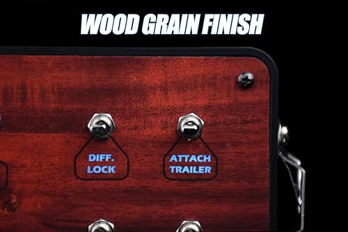 Image of Classic 2 Button Box for ATS /ETS2 (American Truck Simulator /Euro Truck Simulator) (Premium Woodgrain Finish with CB Communications)