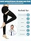 Evolyline 2 Paar 20-30 mmHg Medizinisch Kompressionsstrümpfe Damen Herren, Klasse II Oberschenkel Lang Kompressionssocken Stützstrümpfe Footless mit Silikonband für Abgestufte Unterstützung