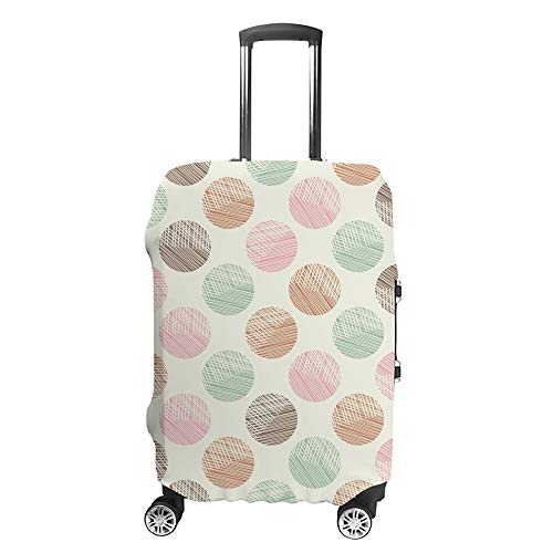 Housse de protection pour valise CHEHONG à pois polyester élastique pour bagages de 18 à 32 pouces