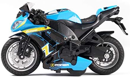 Motorcycle Toy,with Light and Music Toys Motorcycle Diecast Models, Toy Motorcycles for Boys,Toy Motorcycle for Kids 3-9 (Blue)