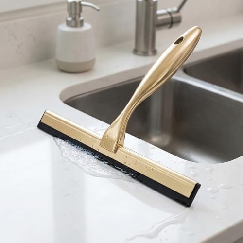 Raclette robuste en acier inoxydable au design durable pour miroirs et vitres - 6