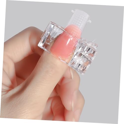 Housoutil kit 20 piezas clips para uñas acrílicas miniatura 5