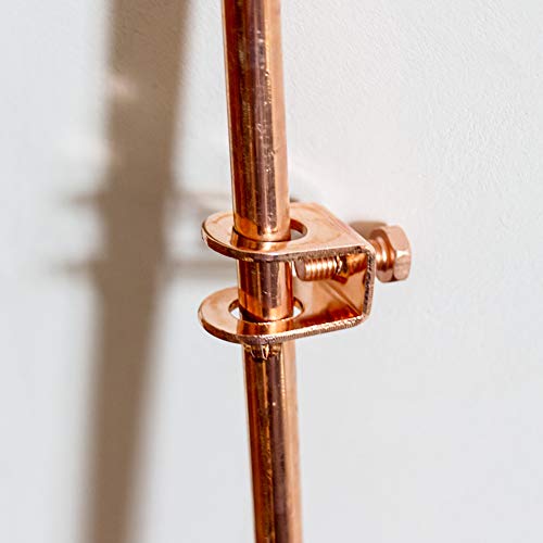 Ground Rod 3/8''X4', Grounding Stake, Bonded Electrical Fence Grounding Bar For Signal Lightning Strike Electrode Earthing #TOP2