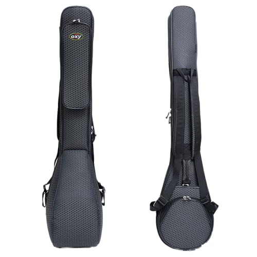 Ethnic Musical Long Saz Case by Oxy Padded Gigbag, Safe & Rigid Case with Strong Zipper – Black