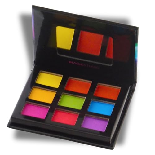 Sombras de Ojos Flash Neon Colores Audaces Y Atrevidos Para Crear Looks Impactantes Y Profesionales. Paletas de Sombras de Ojos En 9 Tonos Electrizantes Altamente Pigmentados Y Fáciles De Difuminar