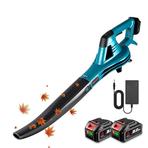 ONEVAN Laubbläser Akku, 350km/h 6-Gang Elektrische Luftgebläse Akku...