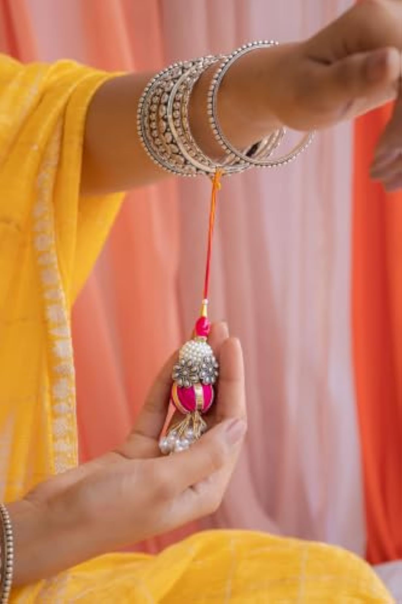 Women's 925 Sterling Silver Mini Flower Toe Ring Lumba Rakhi