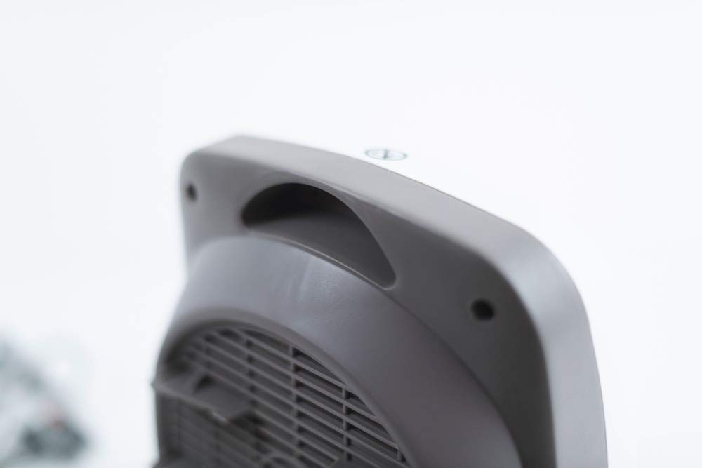 bimar HF195 Stufa elettrica Termoventilatore Elettrico da 2000W a Basso Consumo con Termostato Regolabile e Oscillazione Destra Sinistra, Corpo in Plastica con Maniglia Integrata