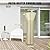 Patio Heater Covers, Weatherproof Deluxe Heavy Duty Heater Covers for Outdoor Standing Heater, with Waterproof Zipper and 420D Silver-Coated Oxford Cloth, 89"H x 33"D x 19"W