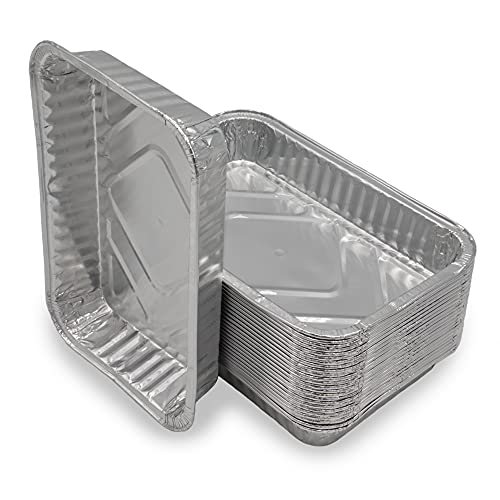 Mamatura Aluschalen Basic [Universell einsetzbar] 25 Alu Grillschalen, Alu-Tropfschalen, Einwegverpackung | Landmann, Rösle Grill, Char-Broil Jamestown, Weber Grill-Schalen, Enders Gas-Grill-Zubehör