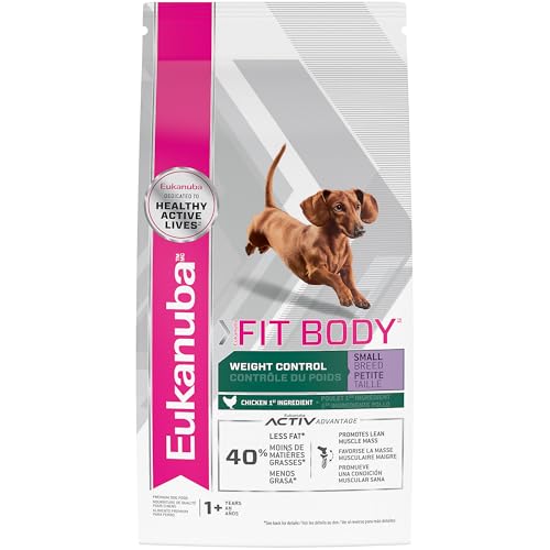 Eukanuba Fit Body Weight Control Small Breed Adult Dry Dog Food, 4 lb Bag