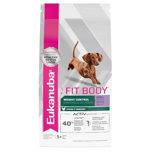 Eukanuba Fit Body Weight Control Small Breed Adult Dry Dog Food, 4 lb Bag