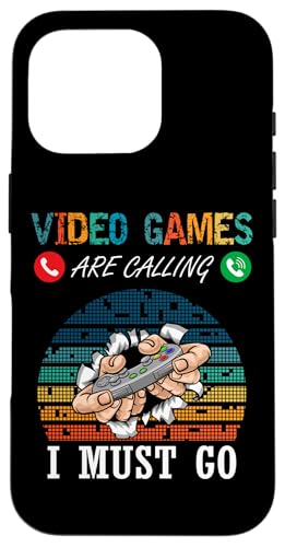 Video Games Are Calling And I Must Go Funny Player �Q�[�}�[�{�[�C �X�}�z�P�[�X iPhone 16 Pro �p