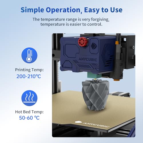Image of ANYCUBIC PLA Filament 1.75mm Bundle, 3D Printing PLA Filament 1.75mm Dimensional Accuracy + /- 0.02mm, 1KG Reusable Spool (2.2 lbs), 4KG Texture Grey