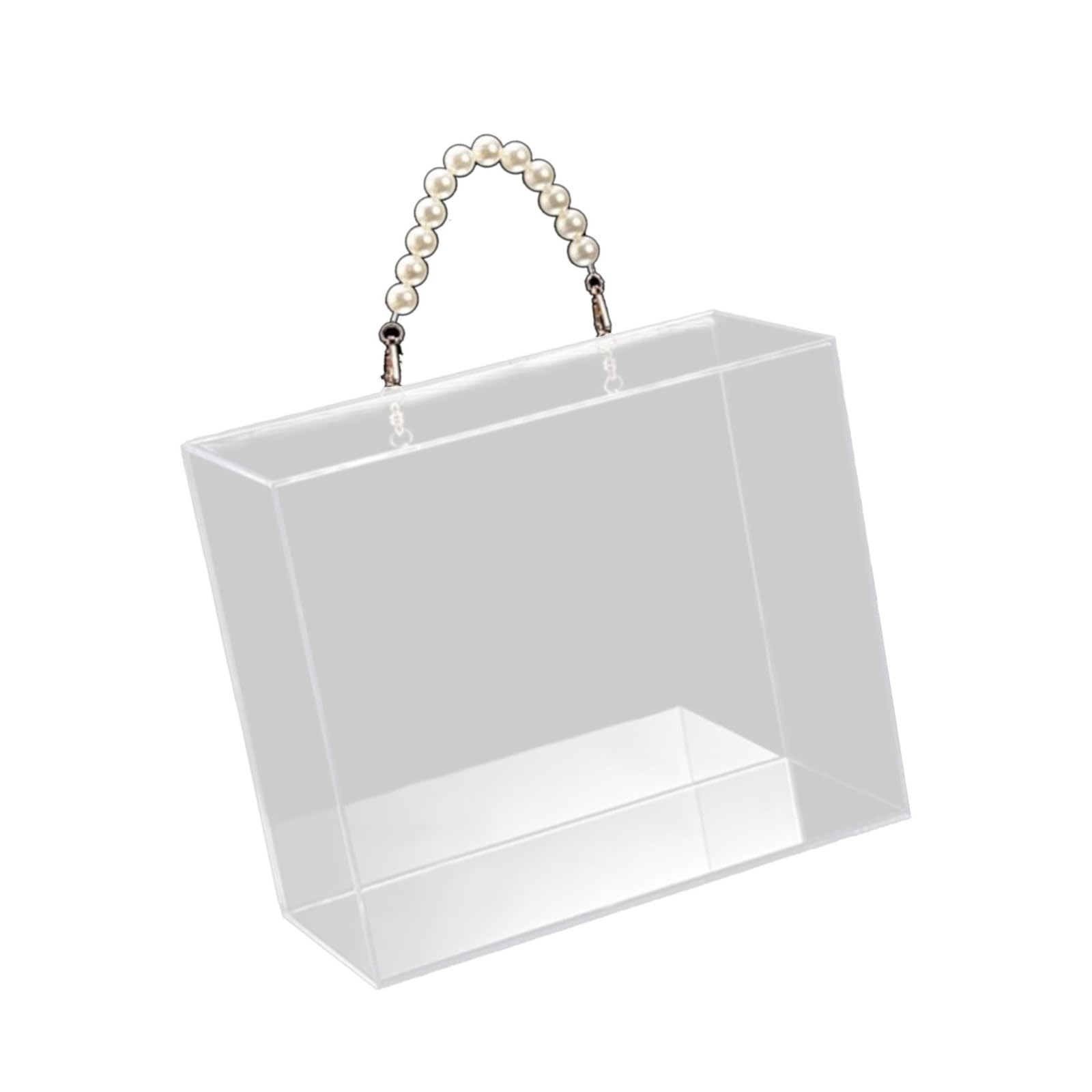 JTQYFI Unique Clear Handheld Box Square Flower Holder Suitable for Floral Arrangements and Festival Presentations Square Flower Holder