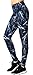 Neonysweets Womens Printed Yoga Pants Active Workout Leggings Stretch Tights L