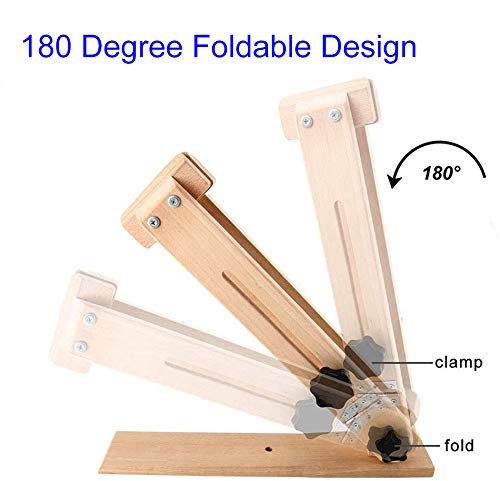 Leather Craft Hand Stitching Pony Horse Improved Wood Table Clamp for Leathercraft Sewing DIY Tool