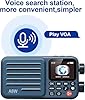 Choyong A8W Internet Radio, Portable Smart WIFI/4G Radio FM Receiver with 4K+ Pre-stored Stations, Voice Search, Rechargeable 2000mAh Battery, Alarm Clock, Micro SD Card