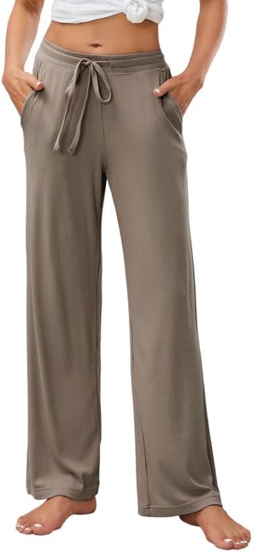 HEARTNICE Women's Pajama Pants with Pockets, Soft Comfort Lounge Sleep Pant Loose Stretch Pj Bottoms