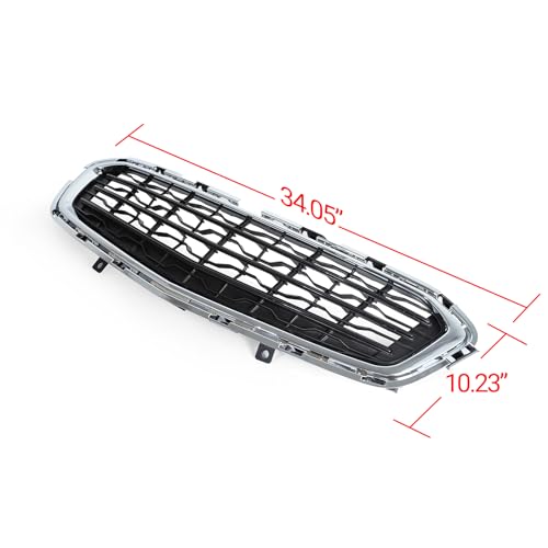 ZXMOTO Front Grille Upper & Lower Fits For Cruze Limited 2015-2016,2PCS Chrome Grill by ZXMOTO - Image 5