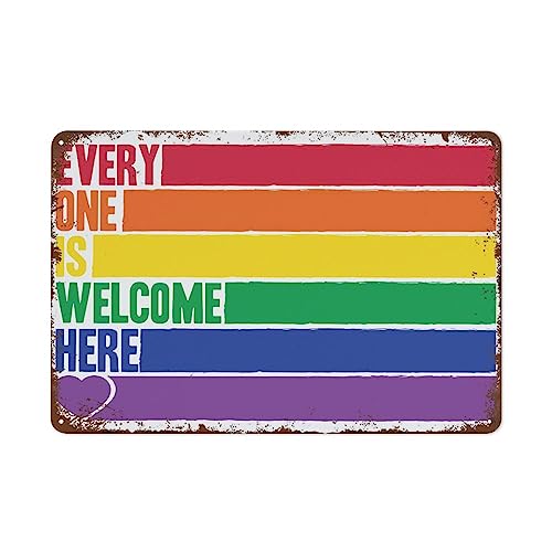 �C���N���[�W���� Everyone Is Welcome Here �� LGBT �v���C�h �w�Z �I�t�B�X ���j �� �� ���� Ra ���g�� �m�X�^���W�b�N ���^�� �u���L�Ŕ� �� ���p ���r���O���[�� �o�X���[�� �W�� �F�l �Ƒ� ���� �M�t�g 8x12
