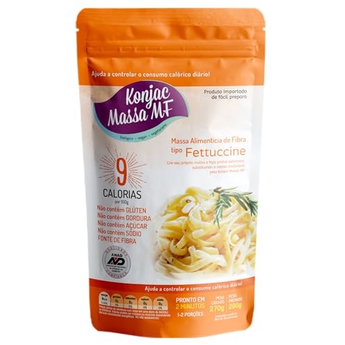 Konjac Massa MF Macarrão Fettuccine Zero Carboidrato Konjac Massa Mf 270G Konjac Massa MF Macarrão Fettuccine Zero Carboidrato Konjac Massa Mf 270G
